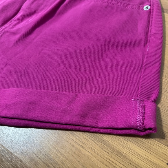 Wild Fable Magenta/Hot Pink Highest Rise Mom Denim Shorts NWT - Picture 8 of 11